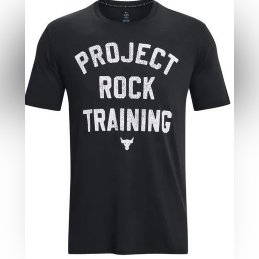 Men's Under Armour Project Rock Training T-Shirt size Large New black